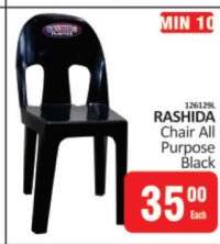 RASHIDA CHAIR All Purpose Black