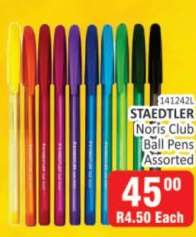 STAEDTLER Noris Club Ball Pens Assorted