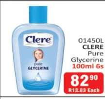 CLERE Pure Glycerine 100ml 6s