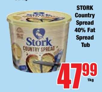 STORK Country Spread 40% Fat Spread Tub