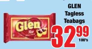 GLEN Tagless Teabags