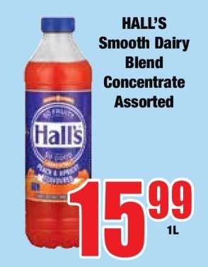 HALL'S Smooth Dairy Blend Concentrate Assorted