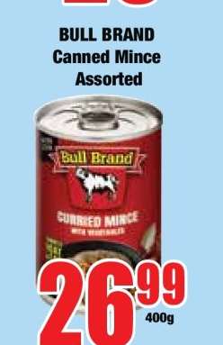 BULL BRAND Canned Mince Assorted