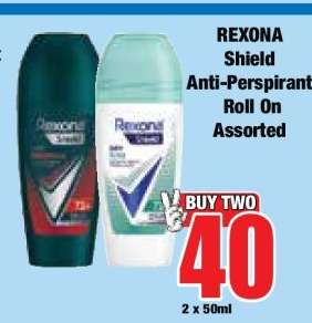 REXONA Shield Anti-Perspirant Roll On Assorted