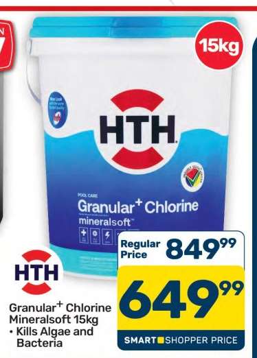 HTH Granular+ Chlorine Mineralsoft 15kg