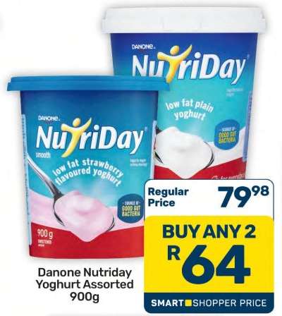 Danone NutriDay Yoghurt Assorted 900g