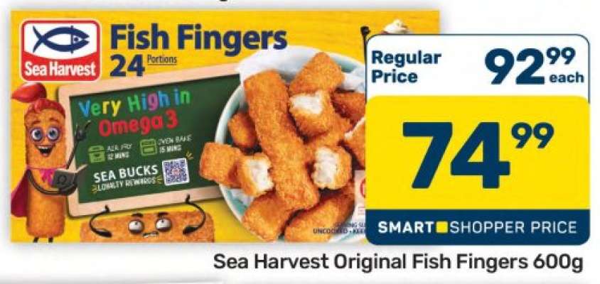 Sea Harvest Original Fish Fingers 600g