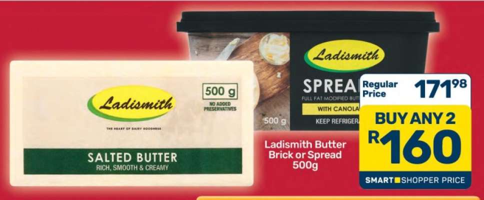 Ladismith Butter Brick or Spread 500g