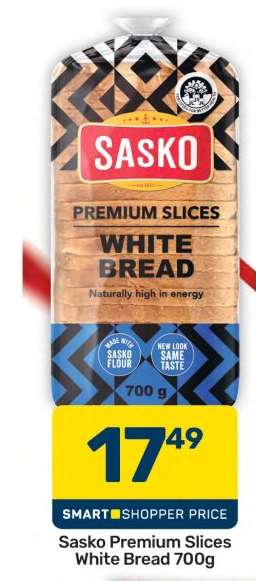 Sasko Premium Slices White Bread 700g
