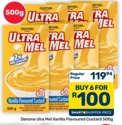 Danone Ultra Mel Vanilla Flavoured Custard 500g