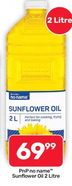 PnP no name™ Sunflower Oil 2 Litre