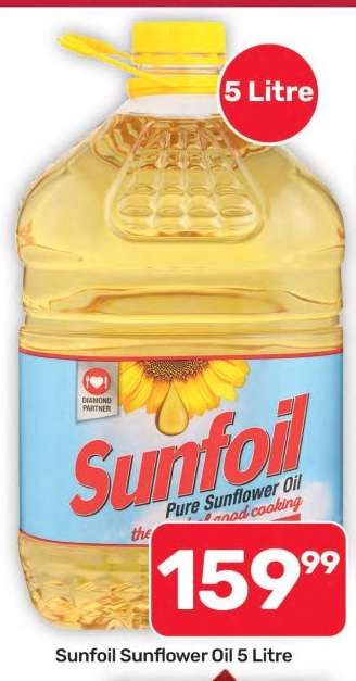 Sunfoil Sunflower Oil 5 Litre