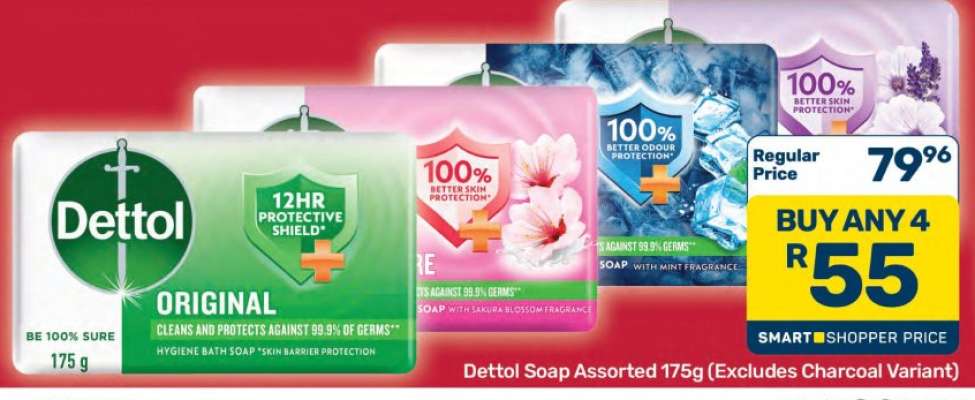 Dettol Soap Assorted 175g