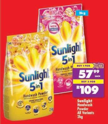 Sunlight Handwash Powder All Variants 2kg