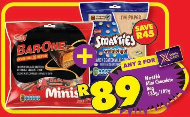 Nestlé Mini Chocolate Bag 135g/189g