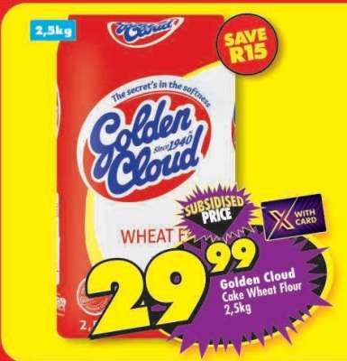 Golden Cloud Cake
Wheat Flour 2.5kg