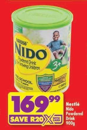 NESTLÉ NIDO POWDERED DRINK 900g