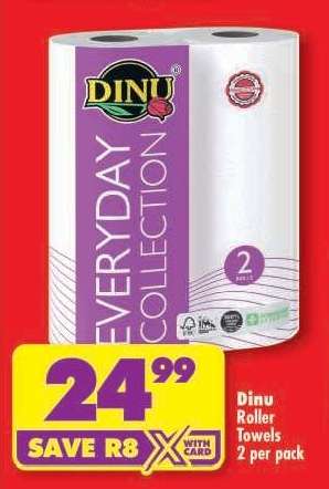 DINU ROLLER TOWELS 2 per pack