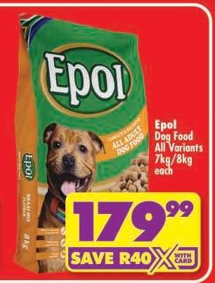 EPOL DOG FOOD all variants 7kg/8kg each