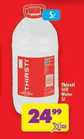 Thirsti Still Water 5L