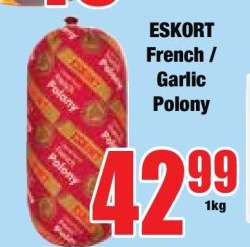 Eskort French/Garlic Polony