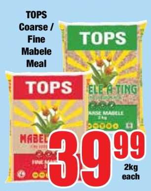 TOPS Coarse / Fine Mabele Meal