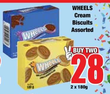 WHEELS Cream Biscuits Assorted