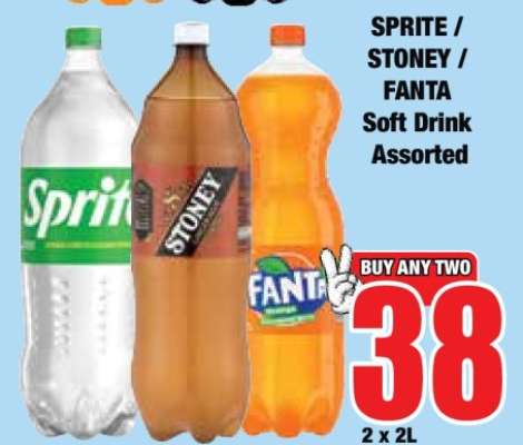 SPRITE / STONEY / FANTA Soft Drink Assorted