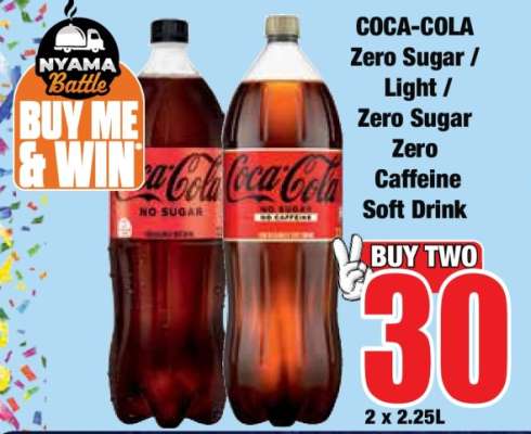 COCA-COLA Zero Sugar / Light / Zero Sugar Zero Caffeine Soft Drink