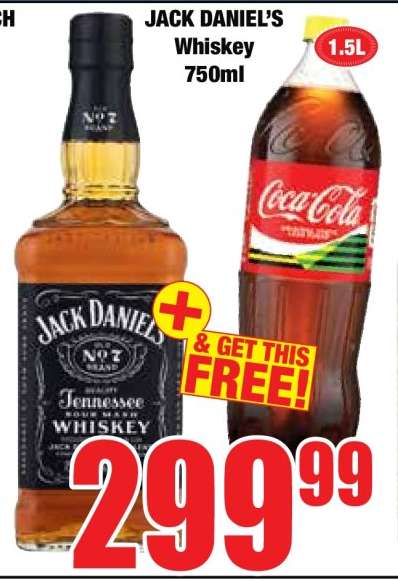 JACK DANIEL'S WHISKEY 750ML