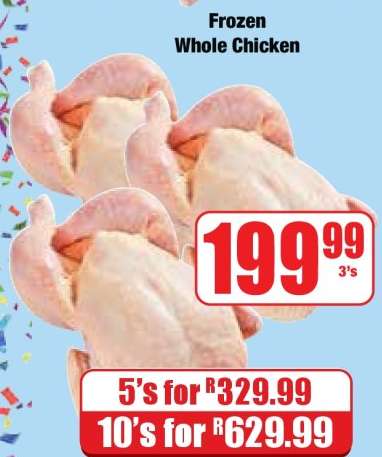 Frozen Whole Chicken