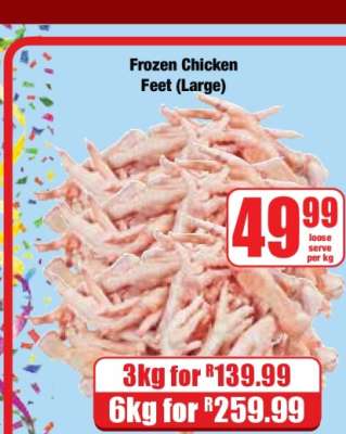 Frozen Chicken Feet (Large)