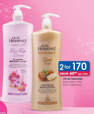Oh So Heavenly Body Lotion 1 Litre (Excl. Collections)