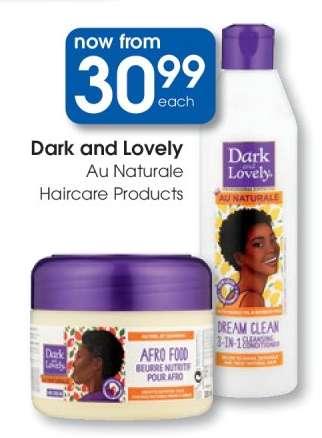 Dark and Lovely Au Naturale Haircare Products