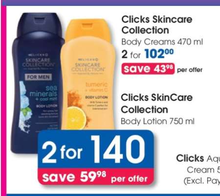 Clicks Skincare Collection Body Lotion