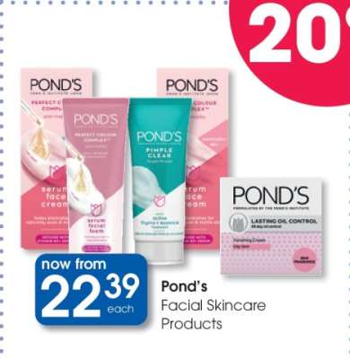 Pond's Facial Skincare Products