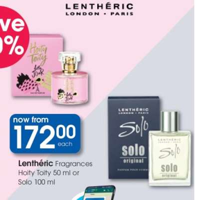 Lenthéric Fragrances Hoity Toity 50 ml or Solo 100 ml
