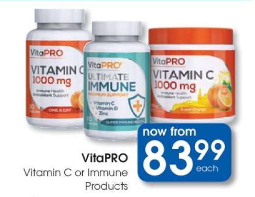 VitaPRO Vitamin C or Immune Products