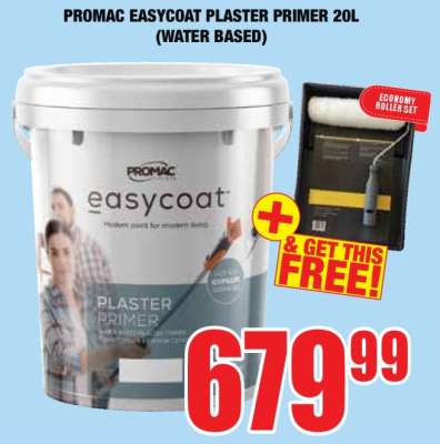 PROMAC EASYCOAT PLASTER PRIMER 20L (WATER BASED)