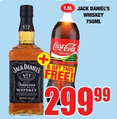JACK DANIEL'S WHISKEY 750ML