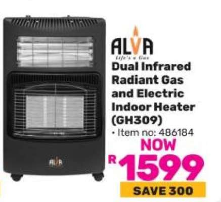 Dual Infrared Radiant Gas and Electric Indoor Heater (GH309)