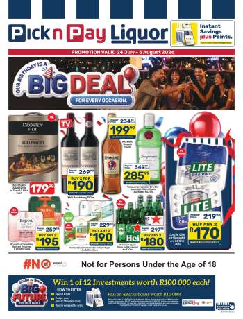 Pick n Pay catalogue  - 24/07/2026 - 05/08/2026.