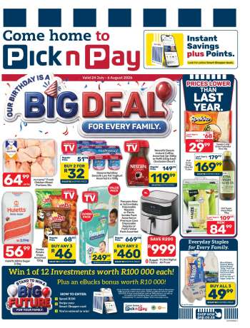 Pick n Pay catalogue  - 24/07/2026 - 06/08/2026.