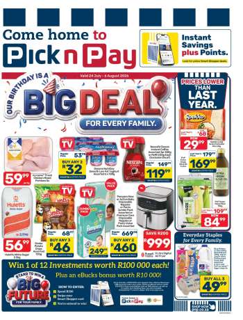 Pick n Pay catalogue  - 24/07/2026 - 06/08/2026.
