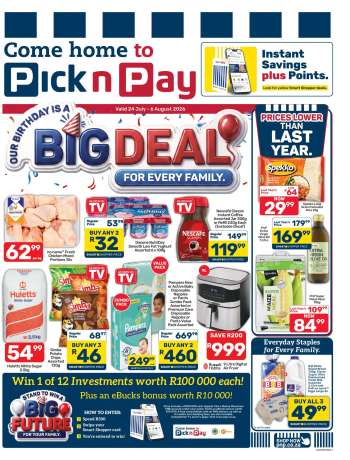 Pick n Pay catalogue  - 24/07/2026 - 06/08/2026.