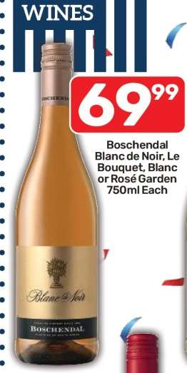 Boschendal Blanc de Noir, Le Bouquet, Blanc or Rosé Garden 750ml Each