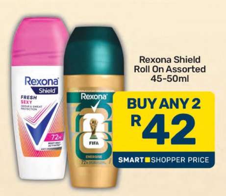 Rexona Shield Roll On Assorted 45-50ml