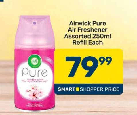 Airwick Pure Air Freshener Assorted 250ml Refill Each