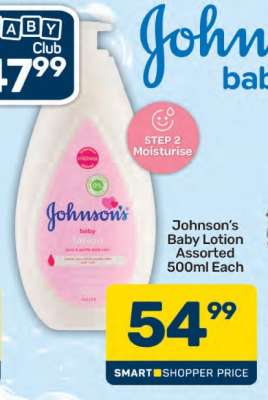 Johnson’s Baby Lotion Assorted 500ml Each