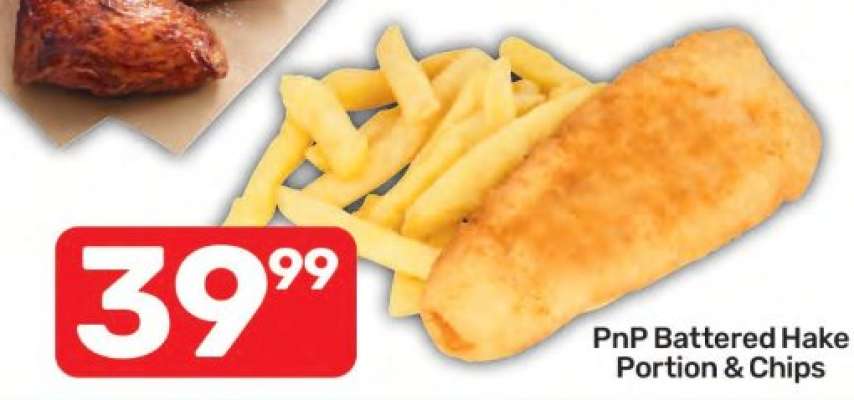 PnP Battered Hake Portion & Chips